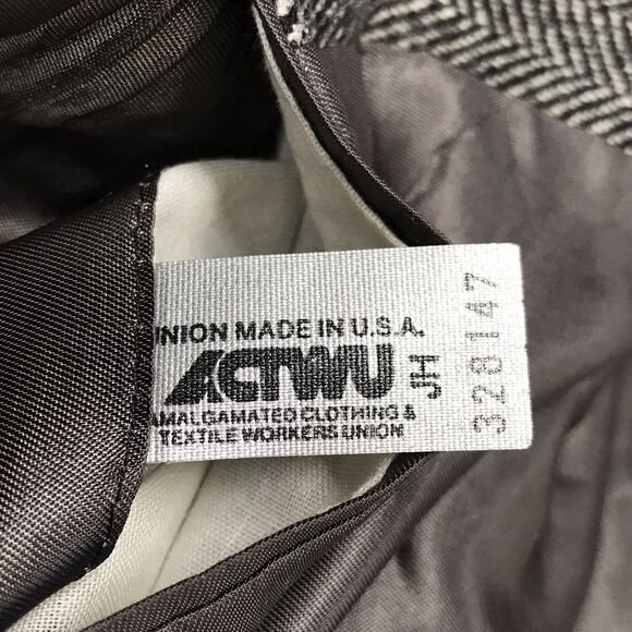 RALPH LAUREN Polo University Club Tweed Blazer Men 42L Gray Herringbone USA - Picture 15 of 16